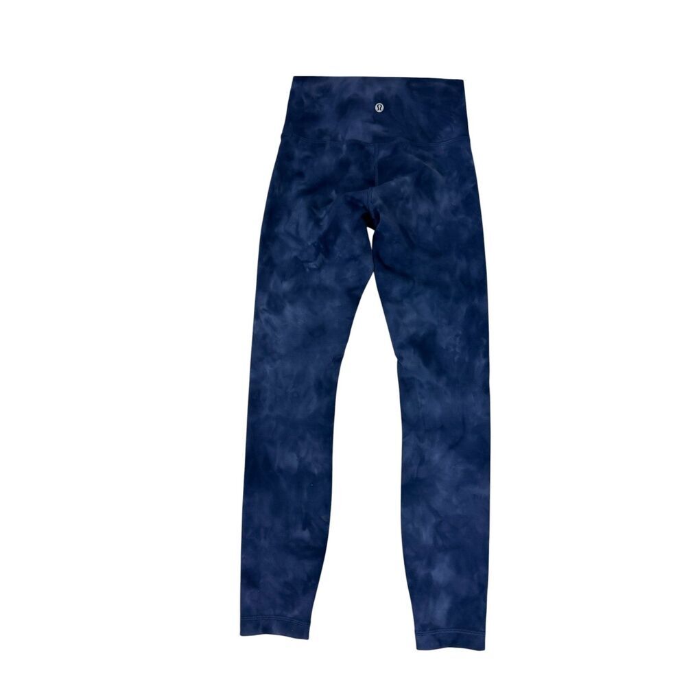 Lululemon Athletica Blue Patterned High-Rise Leggings - Size 4 - Picture 2 of 6